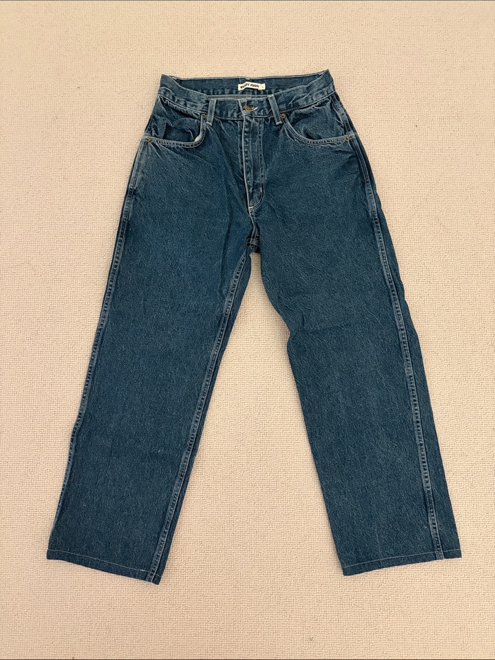 Rudy Jude Adult Patchless Utility Jean - Tumbled Classic Indigo, sz 2 (hemmed)